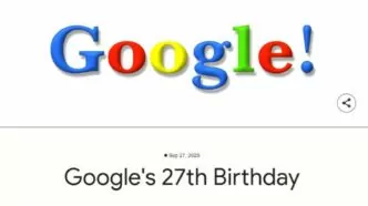 Inilah logo pertama google logo pertama google ditampilkan di ulang tahun ke 27 pada 27 september 2025