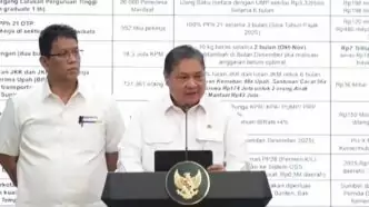 Menko bidang perekonomian airlangga hartarto umumkan 8 program paket stimulus ekonomi.
