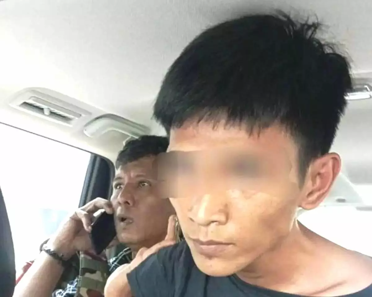 Praka situmorang saat diamankan