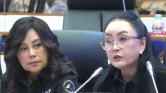 Direktur utama trans7, atiek nur wahyuni saat rapat di dpr