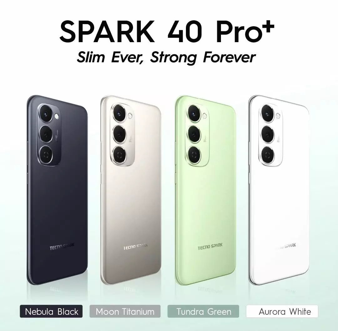 Pilihan warna tecno spark 40 pro plus