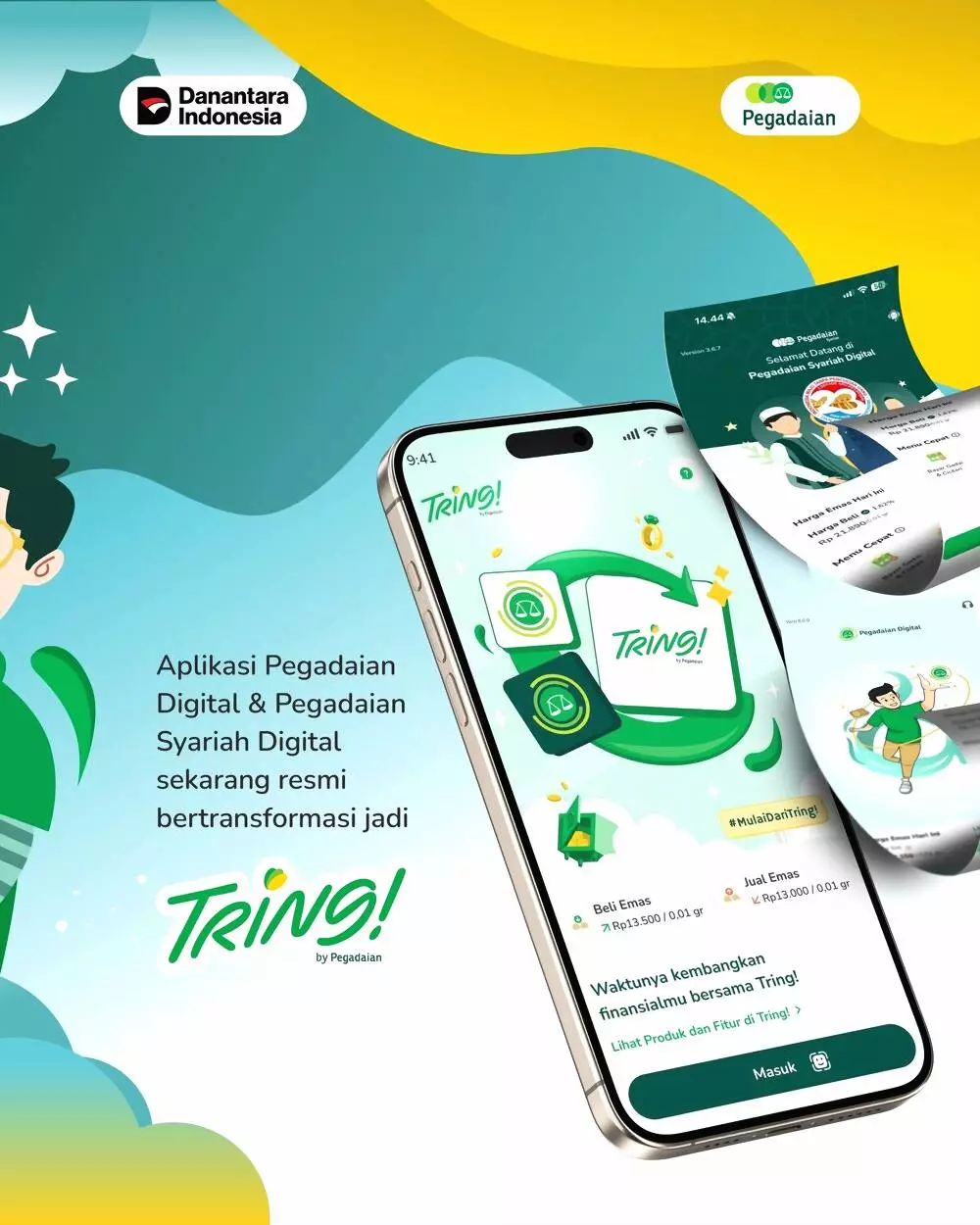 Aplikasi investasi dan keuangan tring pegadaian
