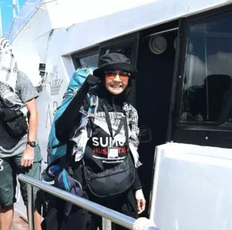 Foto terakhir zizi kirana sebelum dilaporkan ditangkap tentara israel