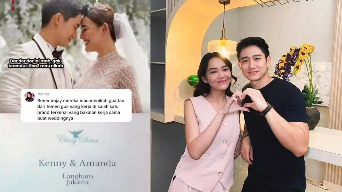 Heboh beredar undangan nikah amanda dan kenny