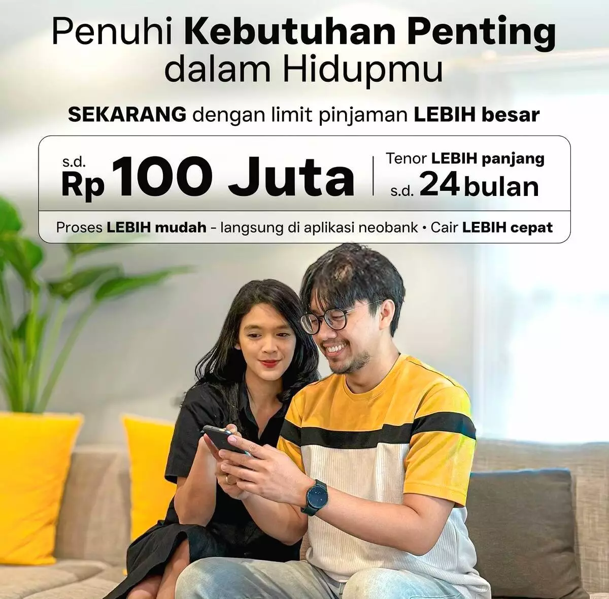 Limit pinjaman online neobank 100juta