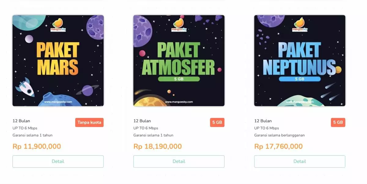 Paket internet satelit