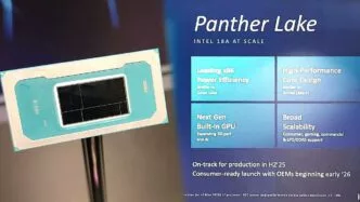 Penampakan prosesor intel panther lake