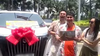 Raffi ahmad kasih hadiah mobil denza d9 ke irfan hakim