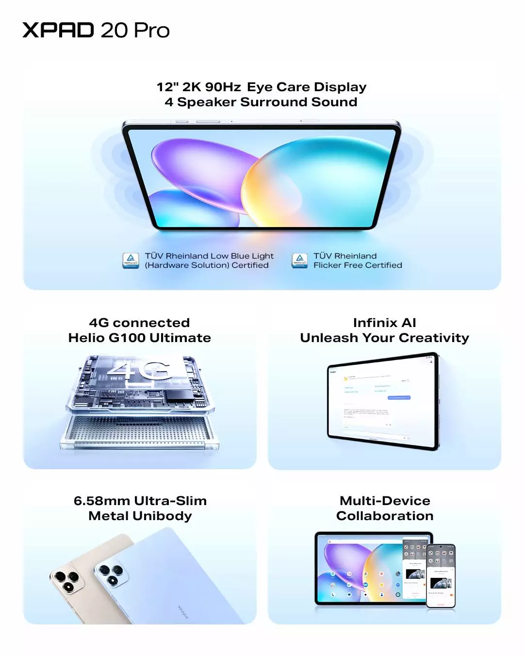Spek lengkap infinix xpad 20 pro
