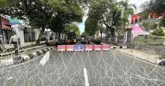 Suasana di alun alun kabupaten pati