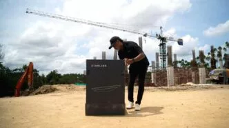 Uji coba starlink di ikn