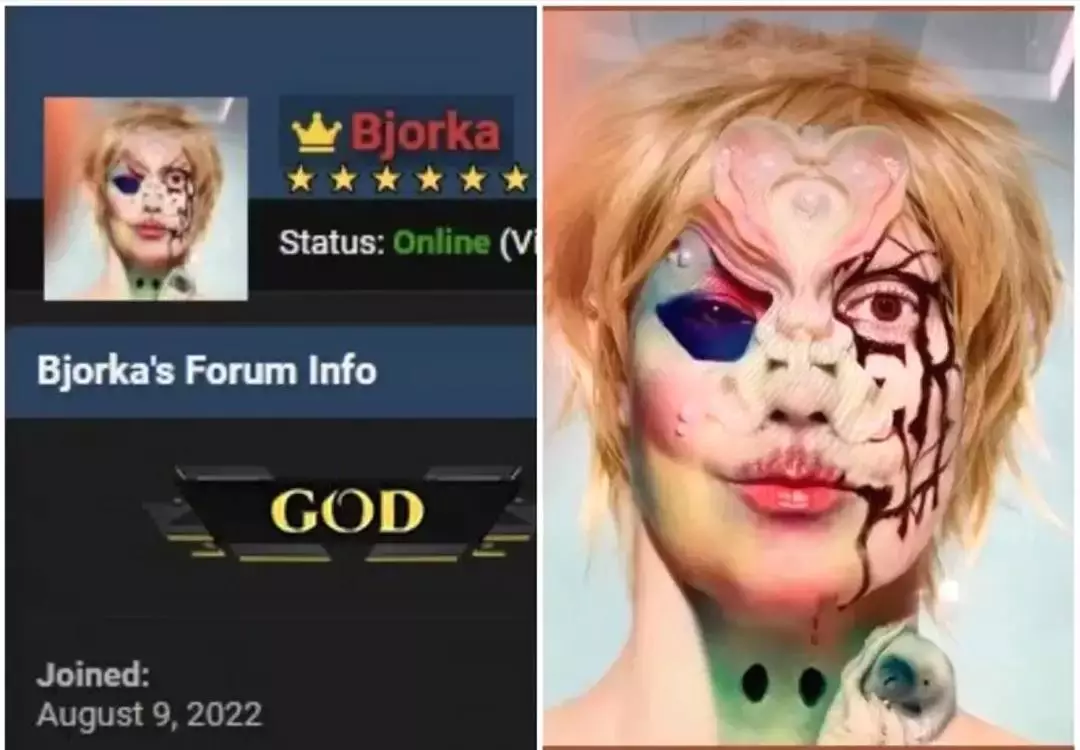 Username bjorka dan avatarnya di forum online