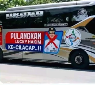 Viral bus untuk pulangkan lucky hakim ke cilacap