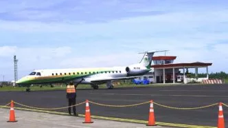 Aktivitas Bandara di kawasan industri PT IMIP Morowali