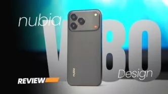 Review spek Nubia V80 Design HP Murah Mirip iPhoe 17 Pro