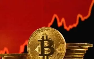 Harga bitcoin merah