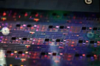Ilustrasi chip analog