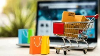 Ilustrasi marketplace online shop