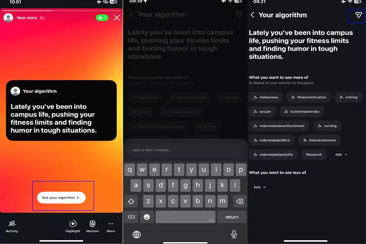Instagram your algorithm