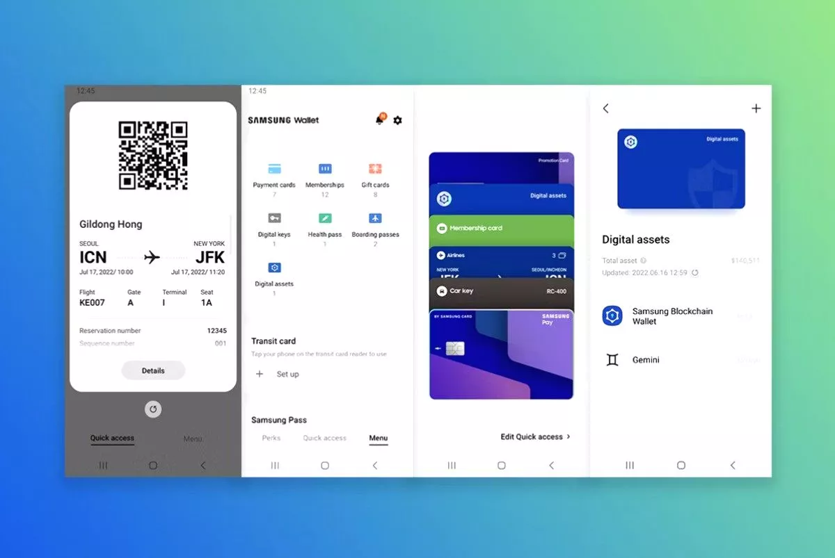 Samsung wallet app