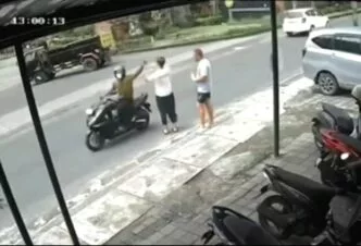 Wisatawan Asing Jadi Korban Perampasan Ponsel di Depan Poltekpar Badung, CCTV Tangkap Aksi Pelaku