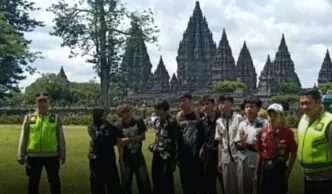 Aksi 10 Pelajar Lompati Pagar Candi Prambanan Berakhir Pembinaan Polisi dan Dinsos