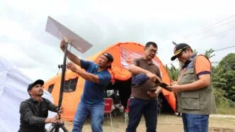 BNPB memasang perangkat komunikasi