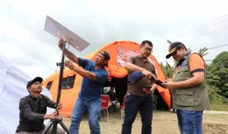 BNPB memasang perangkat komunikasi