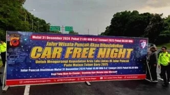 Resmi! Car Free Night Jalur Puncak Berlaku 12 Jam Antisipasi Lonjakan Wisatawan Malam Tahun Baru 2026, Cek Rekayasa Lalu Lintasnya Car Free Night Jalur Puncak Resmi Berlaku 12 Jam, Antisipasi Lonjakan Wisatawan Tahun Baru