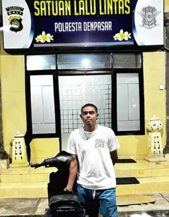 Hampir Tabrak Petugas Saat Jumping, Pemotor Mabuk Diamankan Polisi Denpasar