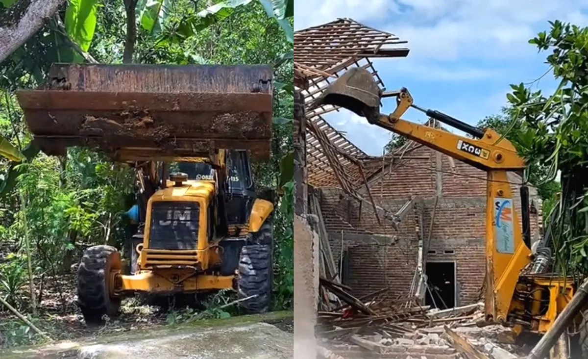 Diduga Istri Selingkuh, Pria di Slahung Ponorogo Robohkan Rumah Rp170 Juta Pakai Ekskavator Tiga Kali Mediasi Gagal, Pria di Ponorogo Robohkan Rumah Hasil Kerja di Malaysia
