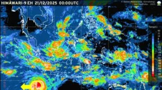Citra satelit 21 desember 2025 pukul 0700 wib bmkg
