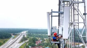 Ilustrasi BTS Telekomunikasi 4g 5g