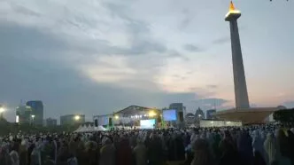 Massa reuni 212 di monas jakarta