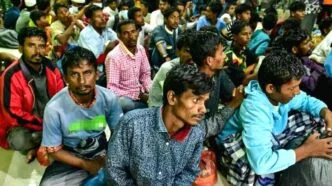 Ratusan Rohingya Gelar Aksi di Pekanbaru, Tuntut Bantuan Medis hingga Biaya Hidup