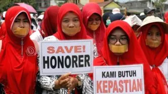 Ilustrasi guru honorer