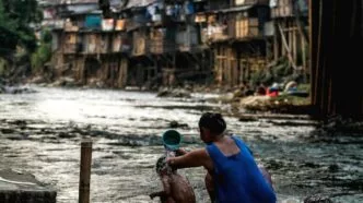 Ilustrasi penduduk miskin di indonesia