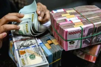 Ilustrasi uang utang pemerintah di