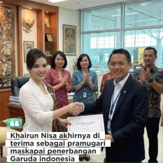 Pramugari gadungan diterima garuda indonesia adalah berita hoax