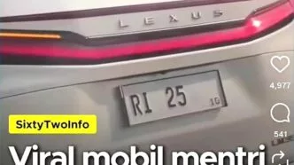 Viral Video Mobil Lexus Plat Dinas RI 25 Serobot Antrean Tol Cilandak, Milik Siapa? Viral lexus menteri serobot antrian tol