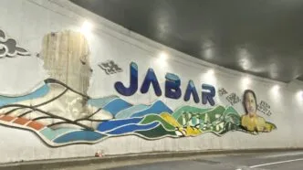 Wajah Ridwan Kamil di Underpass Depok Dihapus