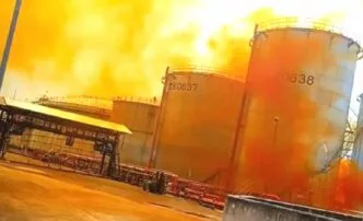 Heboh asap berwarna orange keluar dari pabrik di cilegon