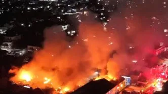 Kebakaran besar di tangerang selatan