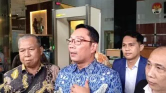 Ridwan kamil saat dipanggil KPK beberapa waktu lalu