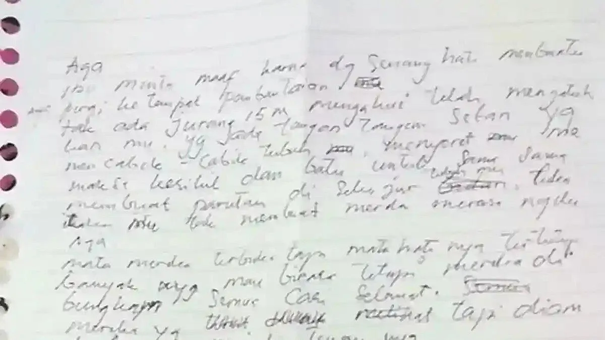 Viral Santriwati Menghilang di Depok, Tinggalkan Pesan Agar Jangan Dicari & Minta Dibayarin Jajanan Sempolnya Rp 2500 Viral surat santriwati hilang minta dibayarin sempol
