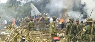 Detik detik Pesawat Hercules Kolombia Jatuh di Hutan, 66 Korban Tewas
