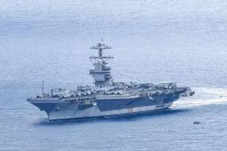 USS Gerald R Ford Tiba di Kroasia untuk perbaikan