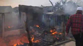 Ledakan Tabung Gas Picu Kebakaran Hebat di Cipanas Cianjur, 21 KK Mengungsi, Kerugian Capai Angka Miliaran Belasan rumah alami kebakaran di cianjur