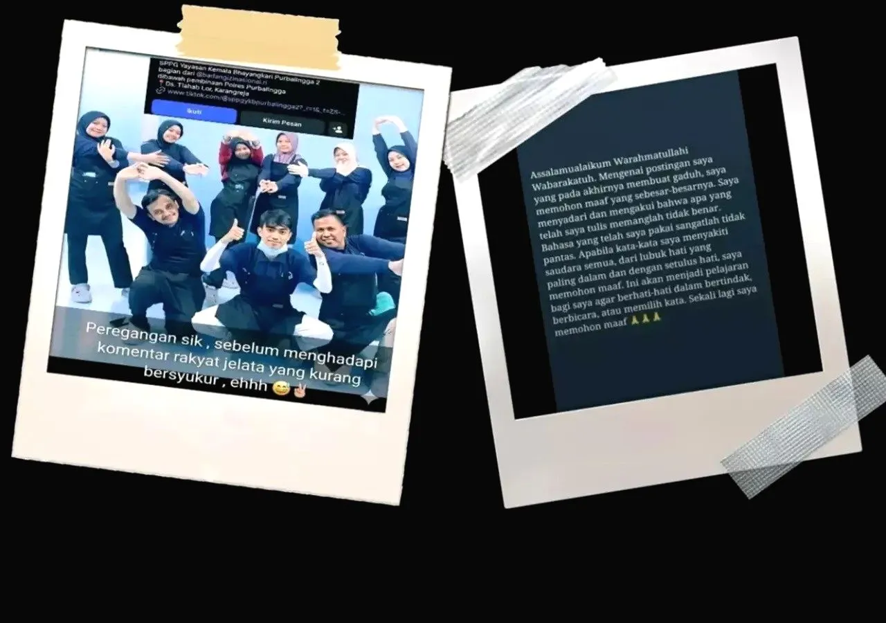Viral Status Karyawan SPPG di Purbalingga Pakai Sindiran “Rakyat Jelata” Picu Respon Warganet Berujung Dipecat Drama rakyat jelata kurang bersyukur di purbalingga pegawai sppg ini dipecat minta maaf