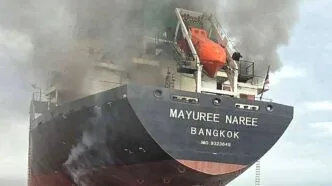 Kapal Kargo Thailand Diserang di Selat Hormuz, Pemerintah Thailand Desak Penjelasan Iran Kapal thailand terbakar di selat hormuz